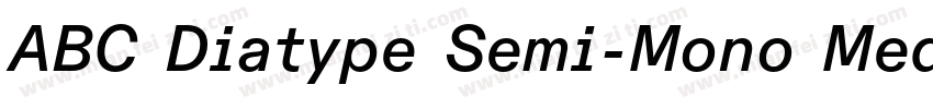 ABC Diatype Semi-Mono Medium字体转换